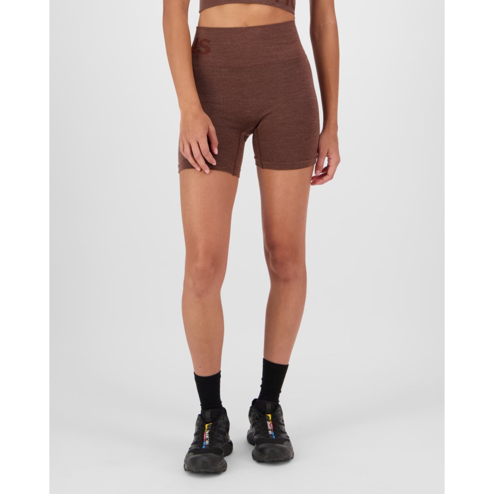 Mons Royale Solace Merino Seamless Shorts Women - henna