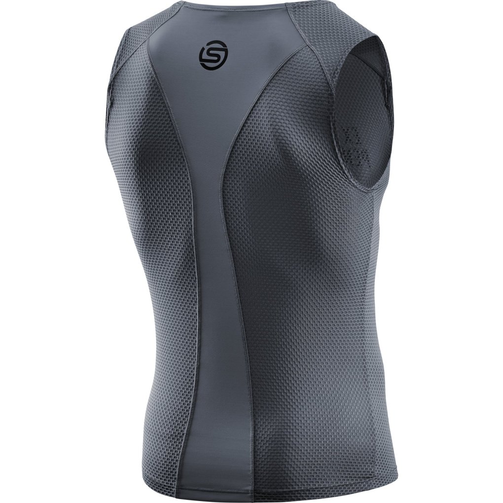 SKINS CYCLE Sleeveless Baselayer Shirt Men - Charcoal