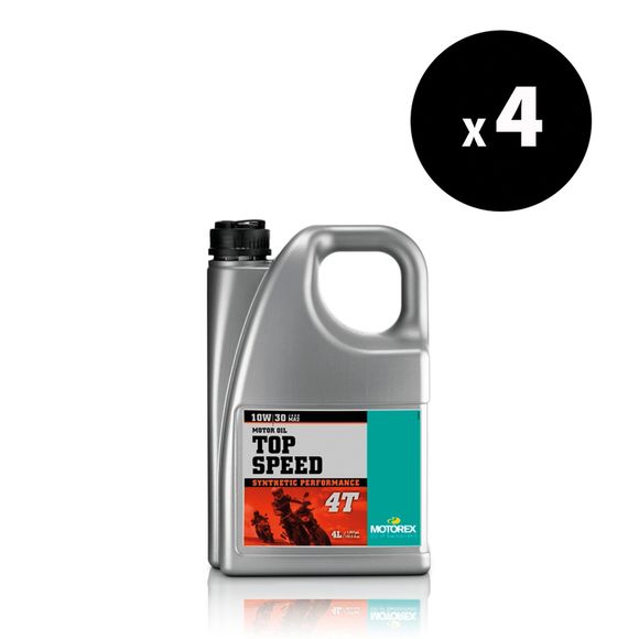 Huile moteur Motorex Top Speed - 10W30 4L x4 UniverselRef : MX00172A / 3042895