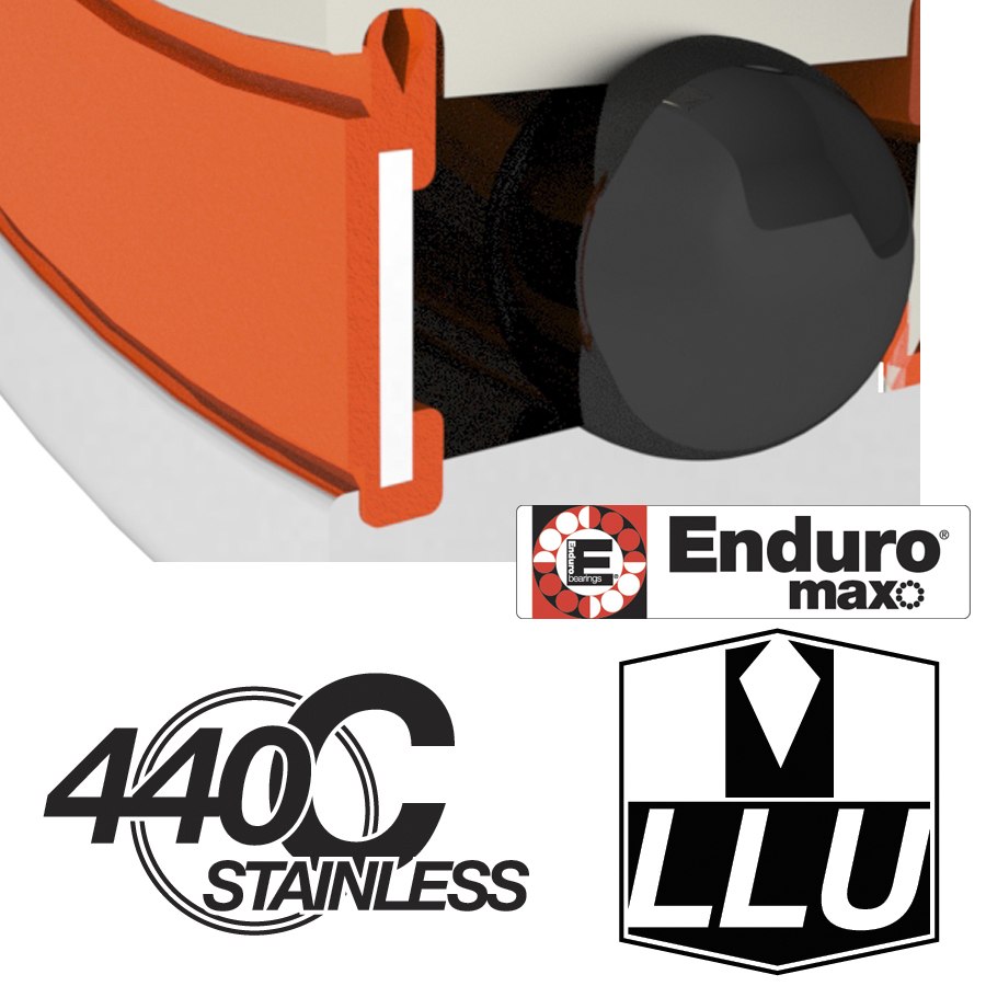 Enduro Bearings S6901 LLU - ABEC 3 MAX - Stainless Steel Bearing - 12x24x6mm