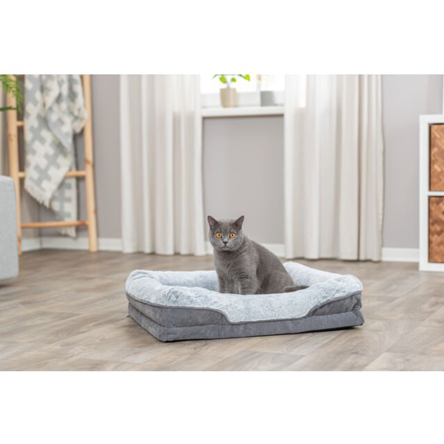 Trixie Vital Lino Bed - gray - 70 × 55 cm