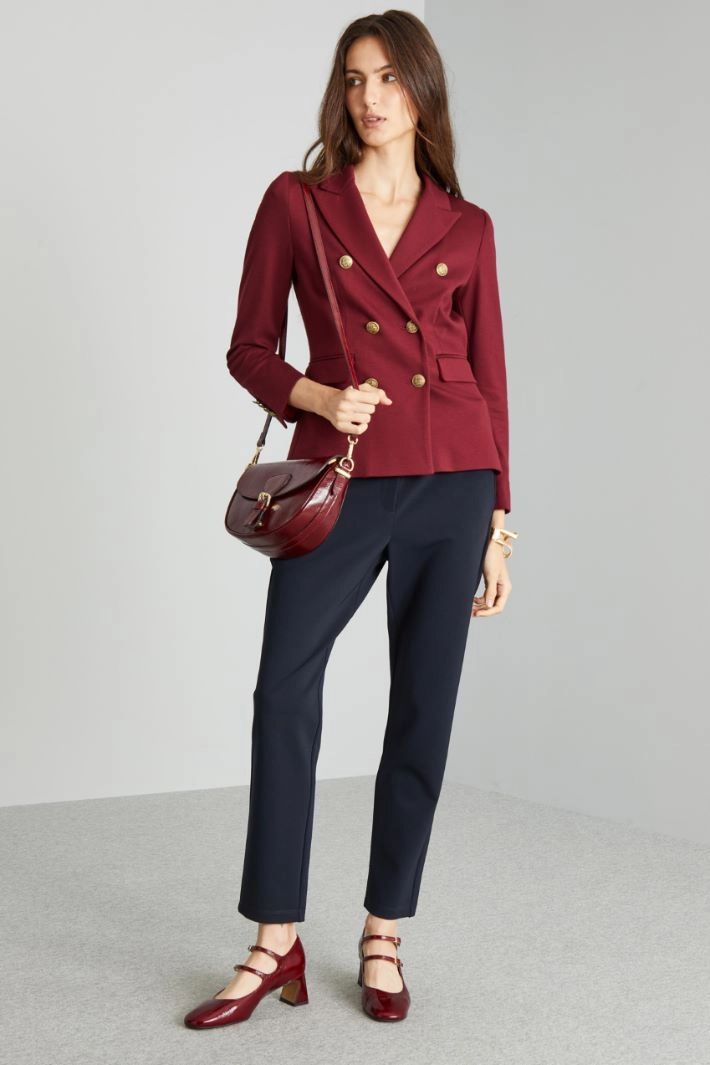 Blazer with jewel buttons - BORDEAUX