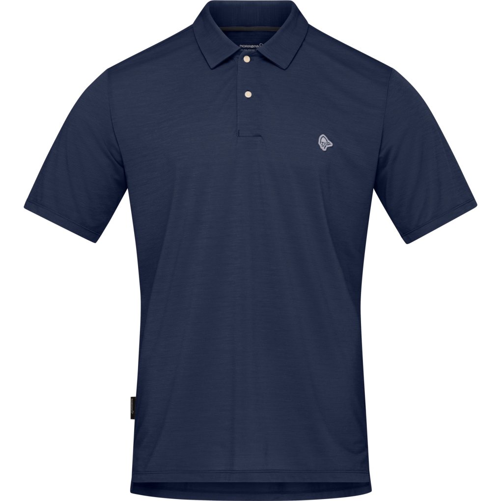 Norrona femund equaliserUll Polo Shirt Men - Indigo Night