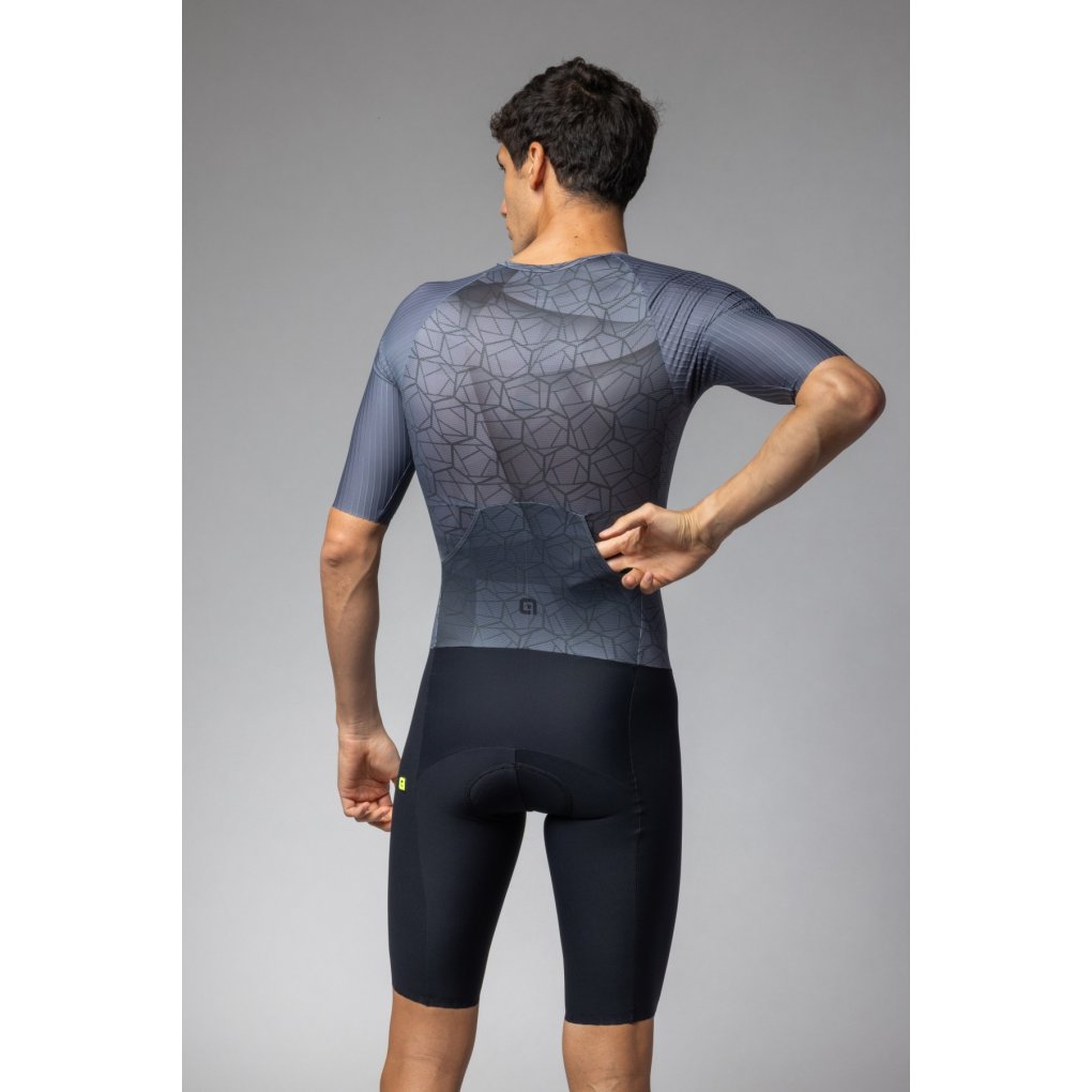 Alé TRIATHLON Beyond Short Sleeve Trisuit Men - grey