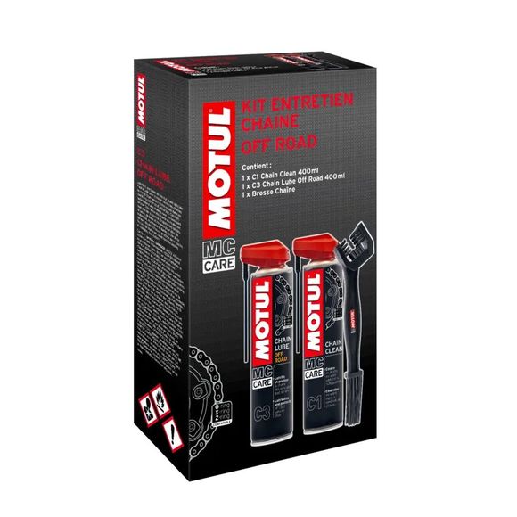 Graisse chaine Motul KIT CHAIN MAINTENANCE OFF ROAD (C1+C3) UniverselRef : MOT0195 / 114116