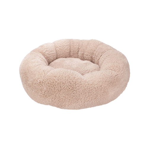 Beeztees Plush Cat Bed Kavi - Beige - 45 x 45 x 15 cm