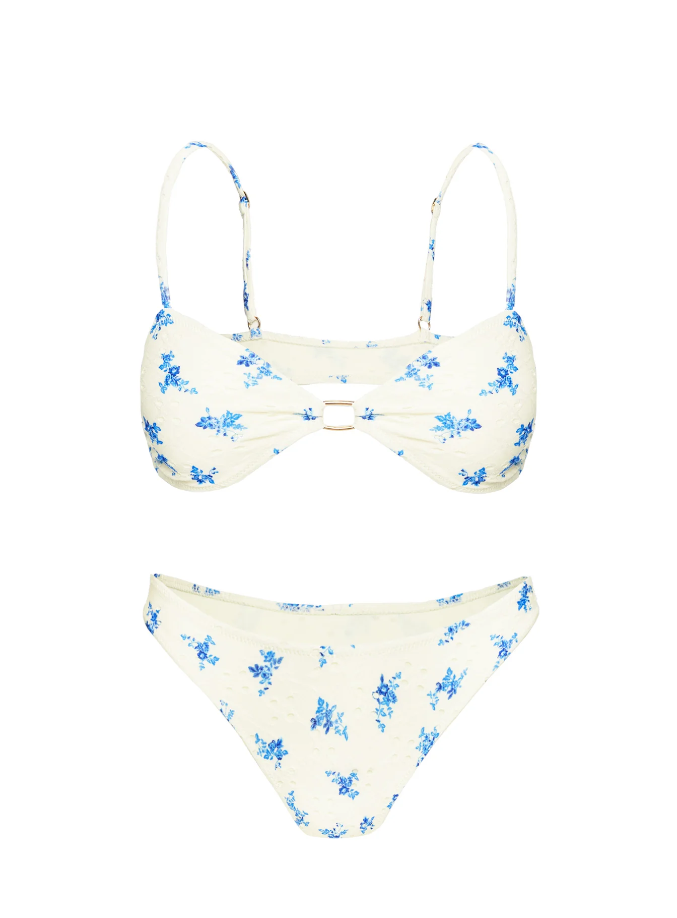 Paradisco Bikini Top Yellow / Blue