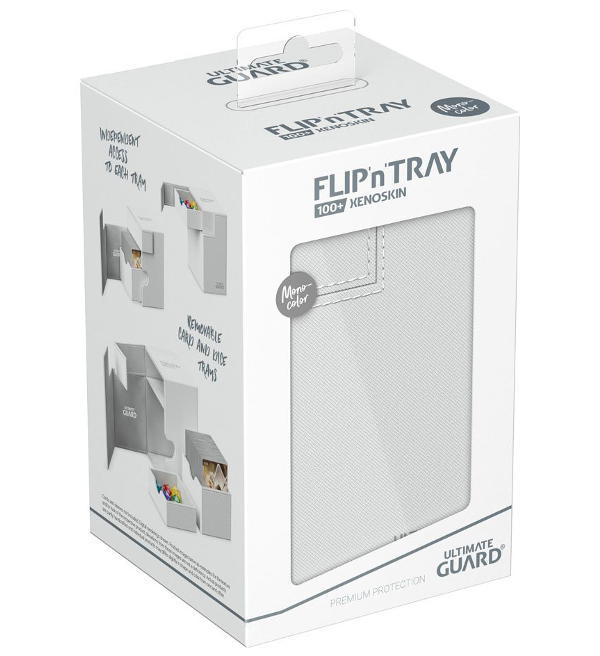 Ultimate Guard Flip'n'Tray Deck Case 100+ XenoSkin Monocolor - White