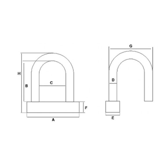 Top Block MINI U Series 10/10 SRA Universal LockRef: TB0337 / 1010-912-541