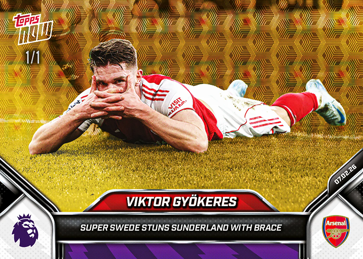 Viktor Gyökeres - 2025-26 Premier League Topps NOW® - Card 129