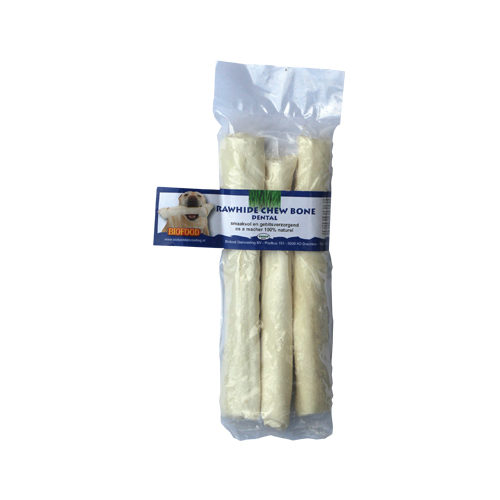 Biofood Chew Bone Rawhide Dental - Roll - Large - 3 x 1 Piece