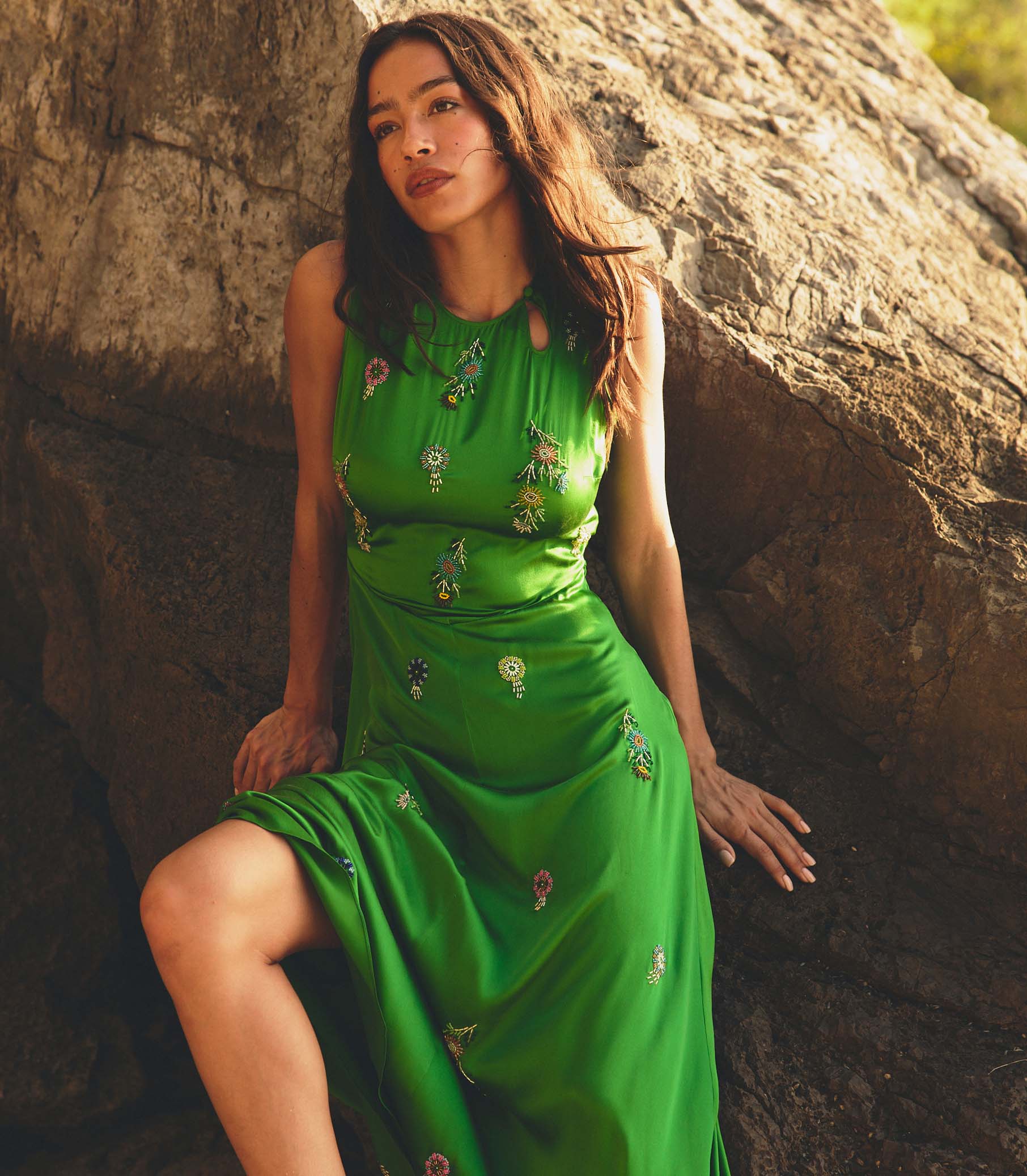 Amari Maxi Dress - Emerald