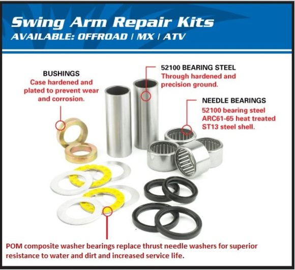 All Balls Swingarm Bearing Kit Ref: ALL00345A / 1090931