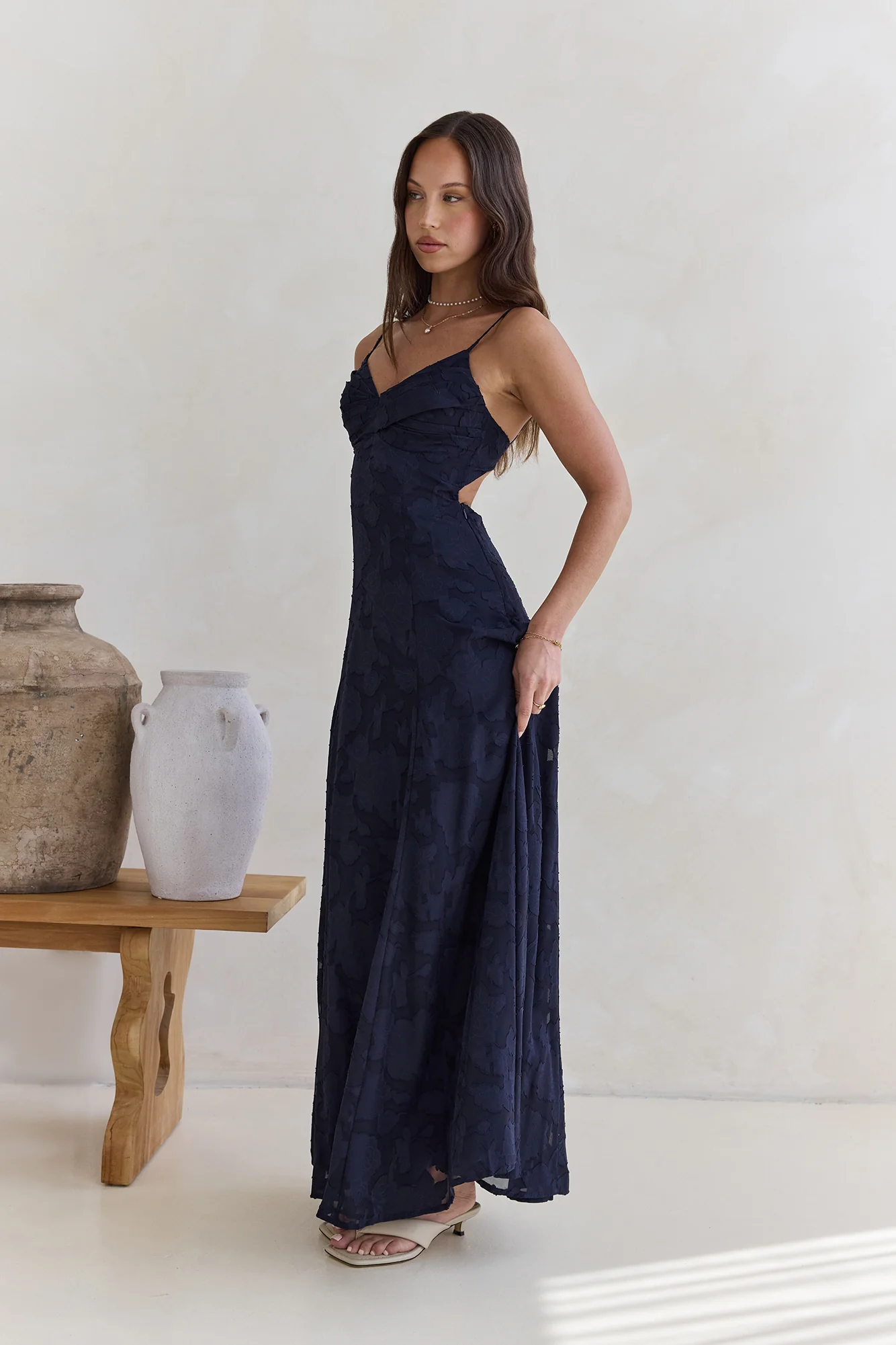 Lost In The Skies Maxi Dress Navy