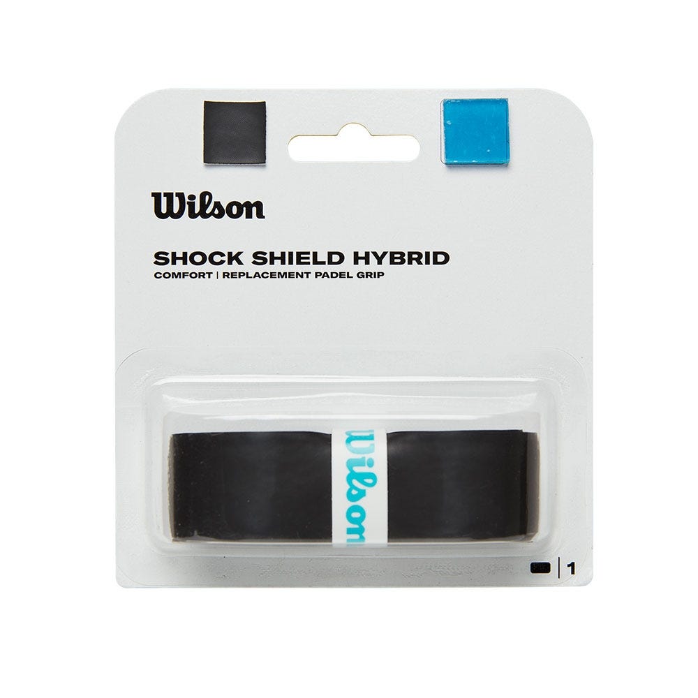 BLACK WILSON SHOCK SHIELD HYBRID OVERGRIP