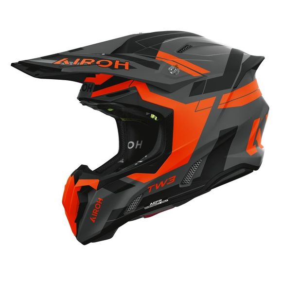 Casque cross Airoh TWIST 3 - DYNASTY 2026 - Orange / NoirRef : AR1535-C49838