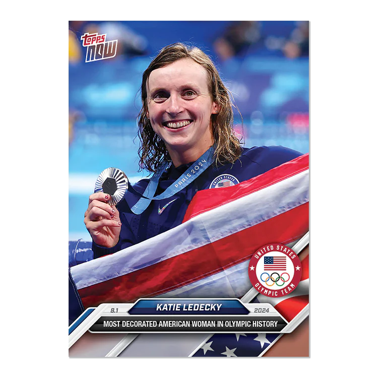 Katie Ledecky - 2024 Olympic Games TOPPS NOW® Card 11