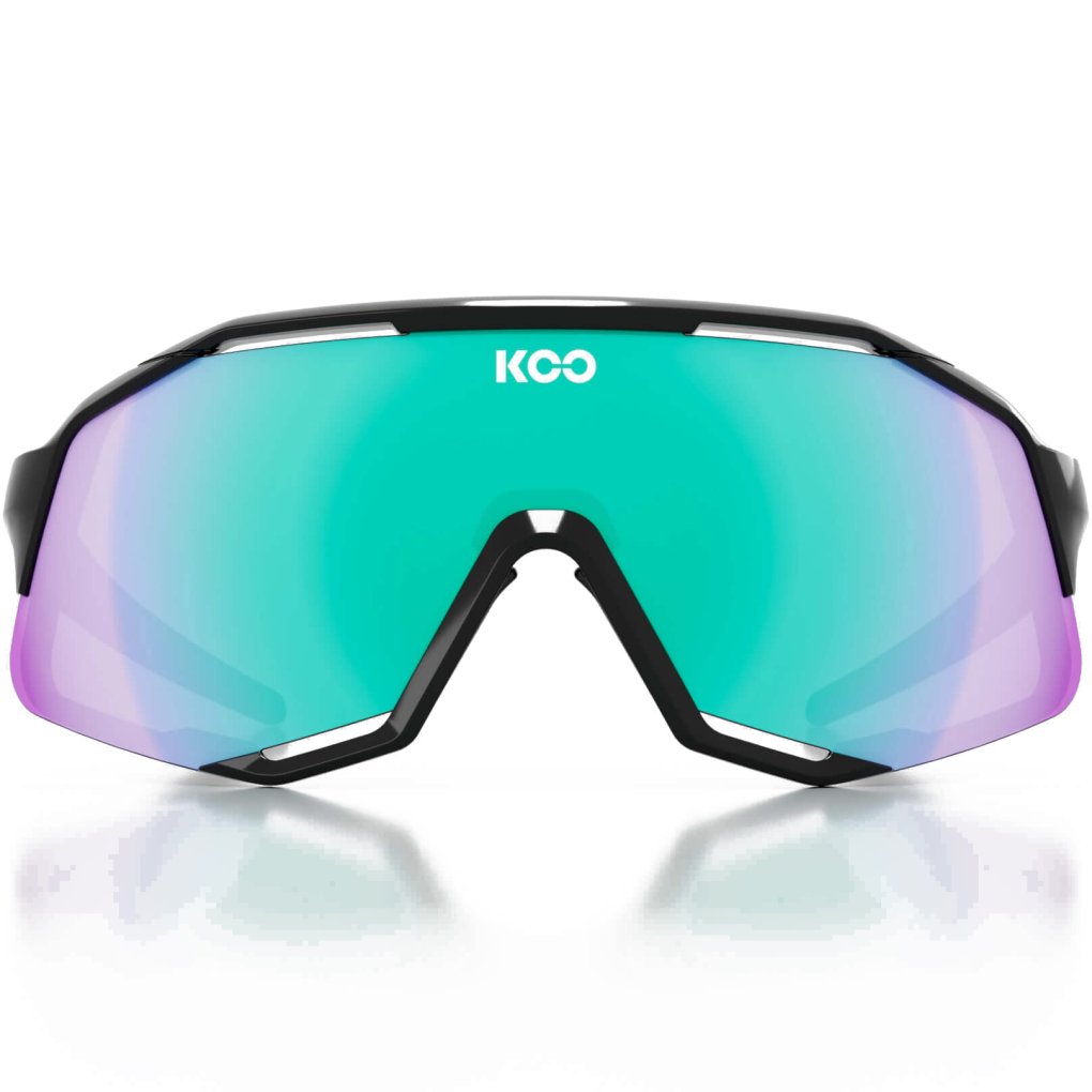 KOO Demos Sunglasses - Black - Green Mirror