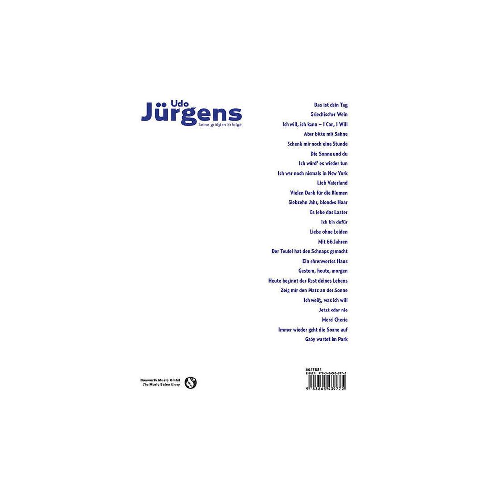 Bosworth Udo Jürgens Seine größten Erf. – Thomann Ireland