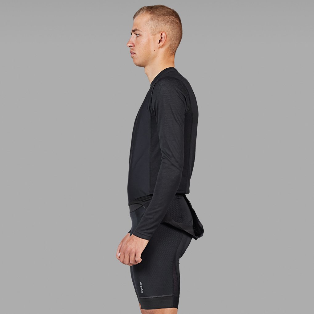 GripGrab WindBreaking Thermal Long Sleeve Base Layer Men - Black