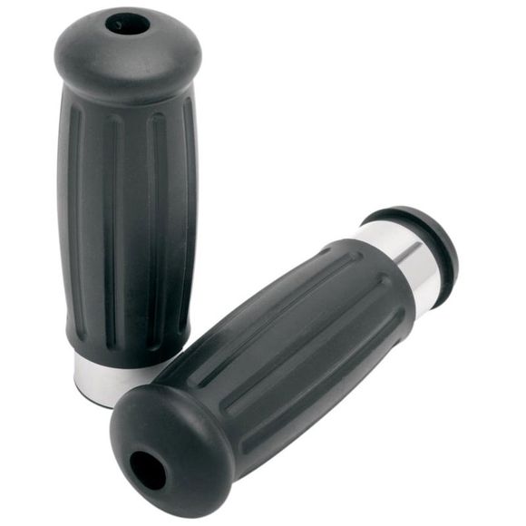 Drag specialties vintage style handlebar grips - blackRef: DRG0174 / 06300594