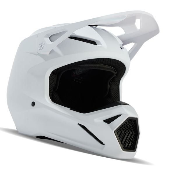 Fox V1 cross Helmet - SOLID 2024 - WhiteRef: fx4088-c6217