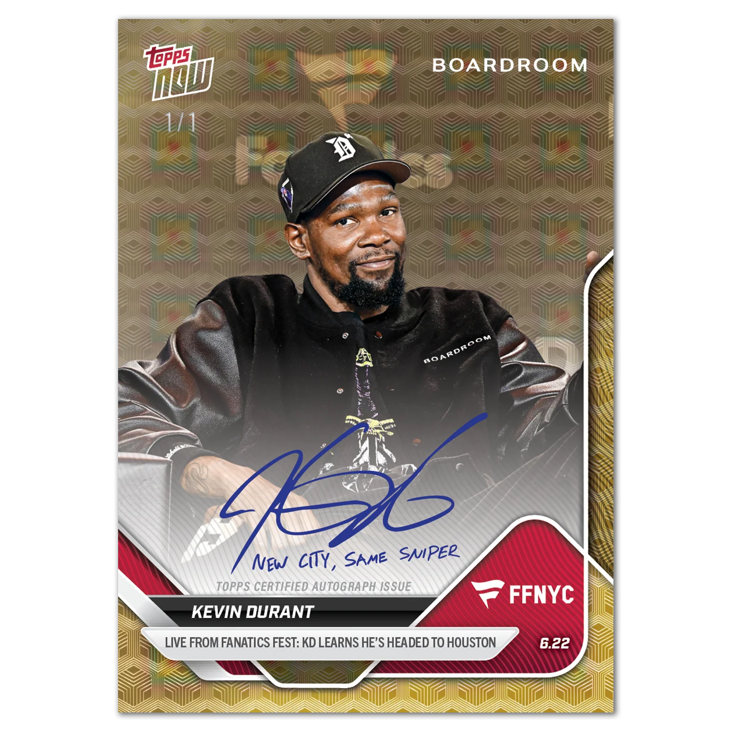 Kevin Durant - 2025 Topps NOW® Basketball - Card KDFF - LOOK FOR AUTO