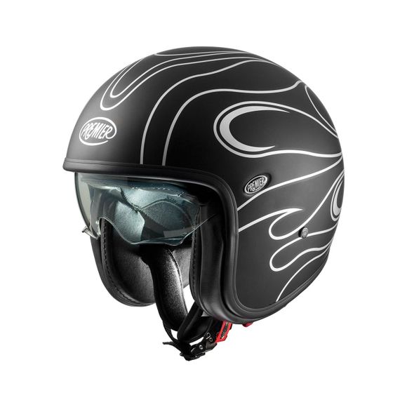Premier VINTAGE FR CHROMED BM Jet Helmet - GreyRef: PE0408
