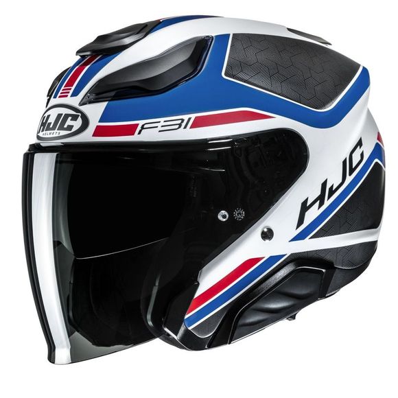 Casque jet HJC F31 - CERON - Bleu / RougeRef : HJ1318