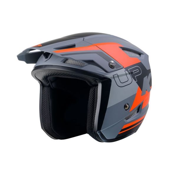 Kenny TRIAL UP GRAPHIC 2025 trials helmet - Orange / GrayRef: KE2288
