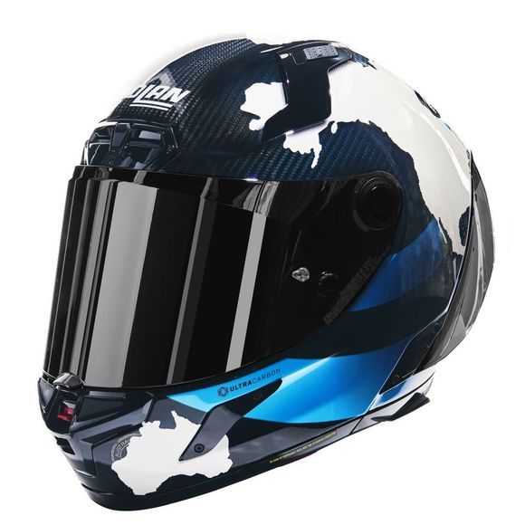 Nolan X-804 RS Helmet - ULTRA CARBON - REPLICA C. CHECA 30th ANNIVERSARY - Carbon / WhiteRef: NL1699