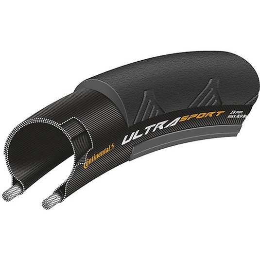 Continental UltraSport 3 Wire Bead Tire - 25-622 - black
