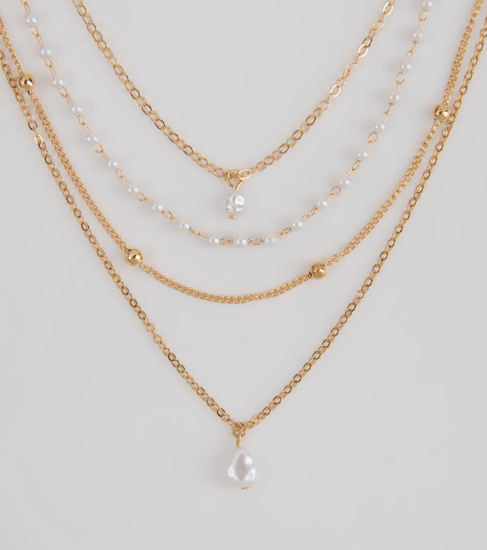 Delicately Chic Pearl Layered Necklace