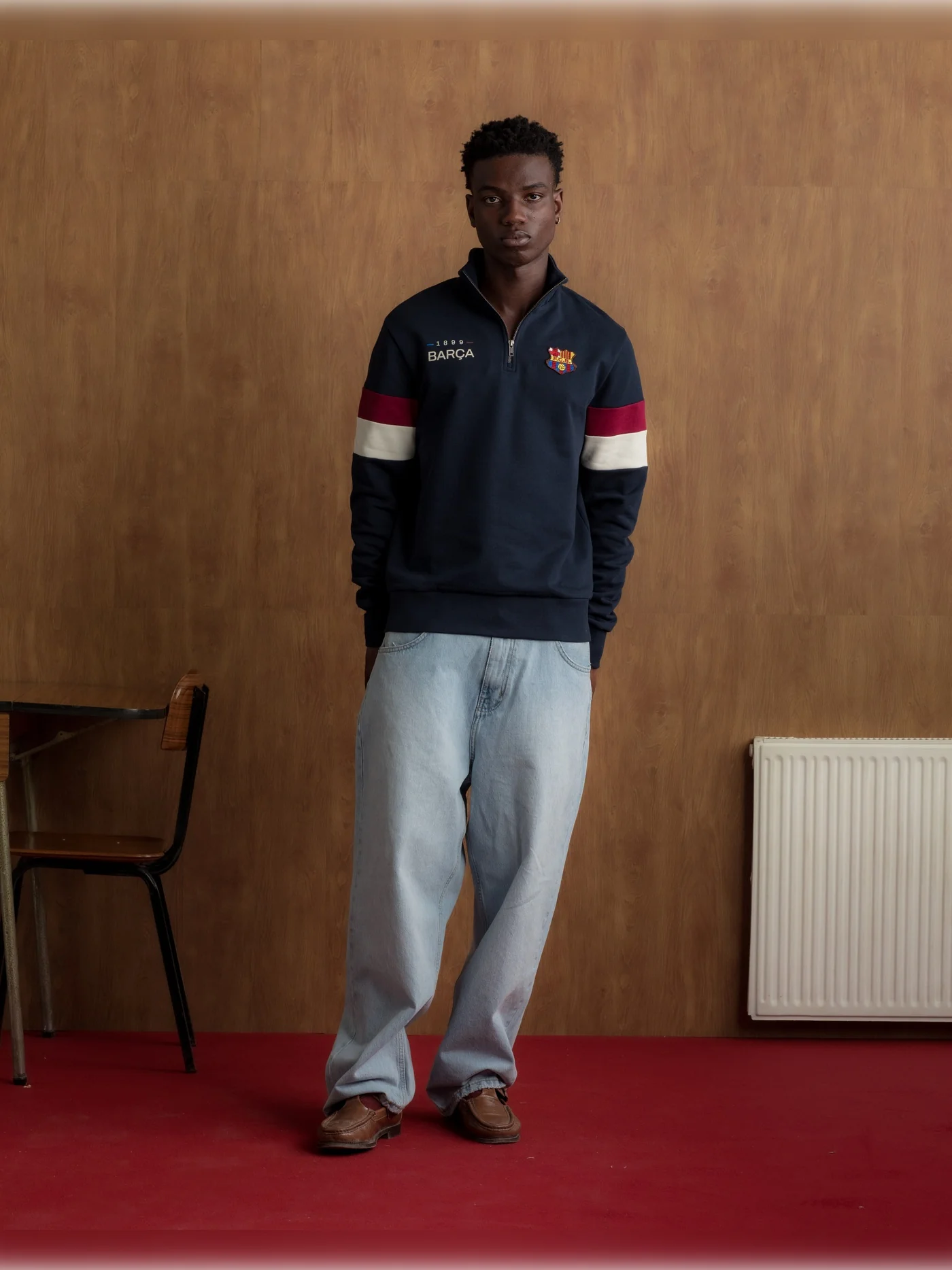 Sweatshirt Retro Navy 1899 - FC Barcelona