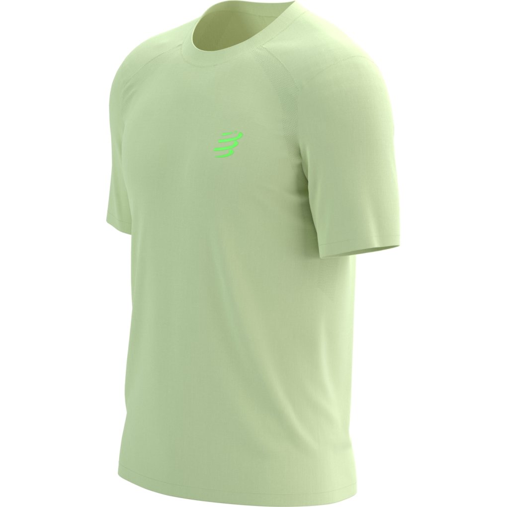 Compressport Performance Running T-Shirt Men - lime