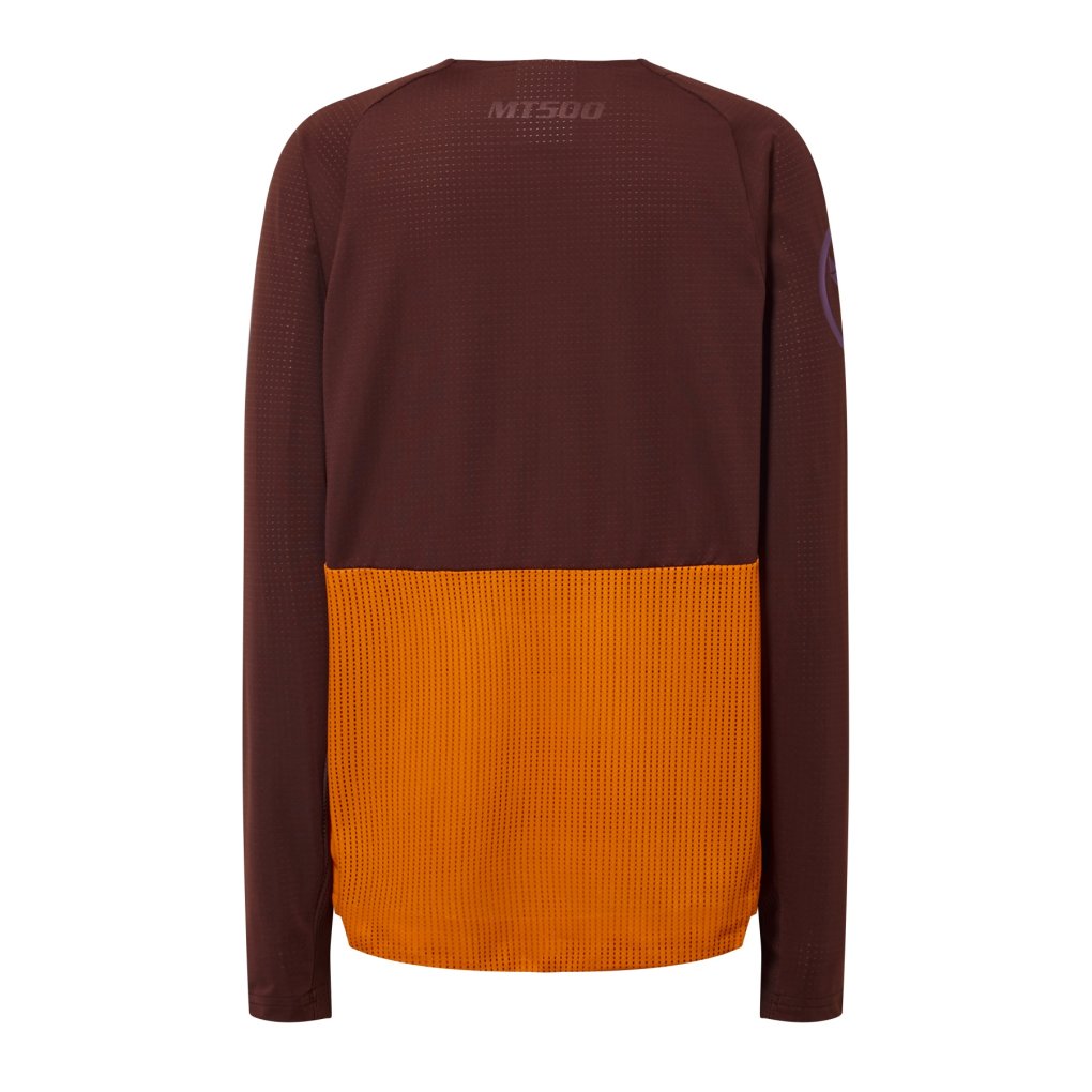Endura MT500 Burner Long Sleeve Jersey Kids - end orange
