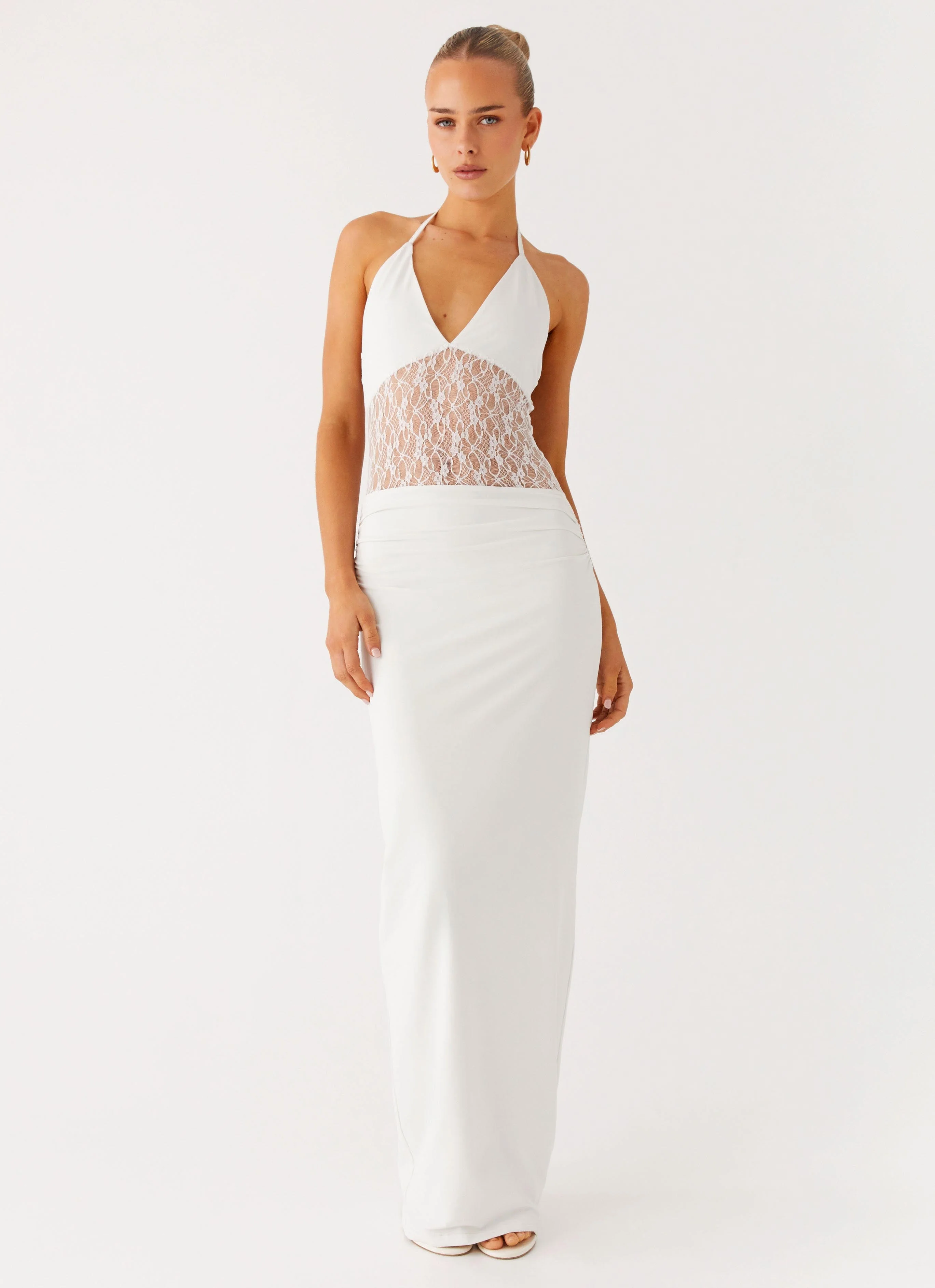 Enchant Lace Maxi Dress - Ivory