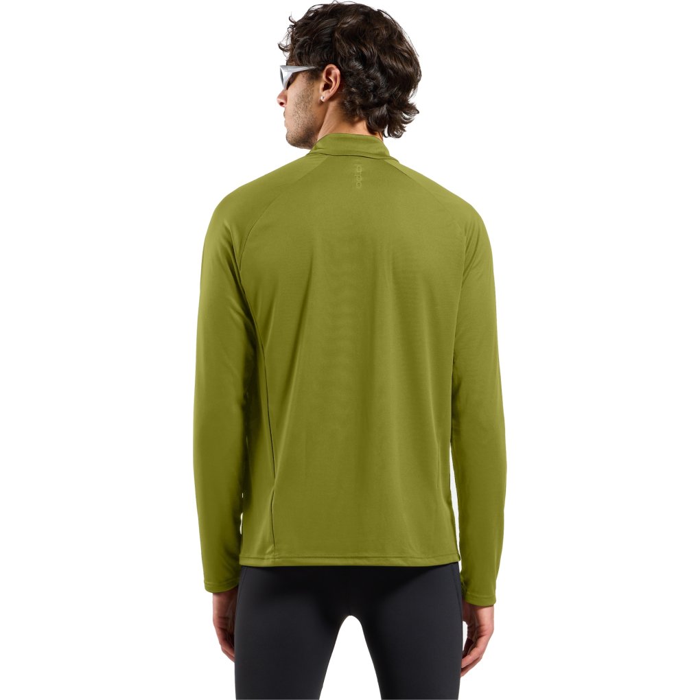 Odlo Essentials Half-Zip Running Mid Layer Men - guacamole