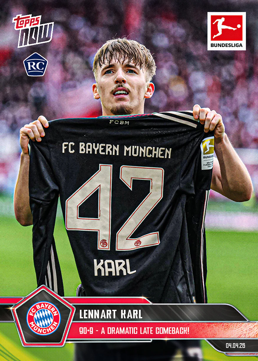 Lennart Karl - 2025-26 Bundesliga Topps NOW® - Card 164 - PR: 6493