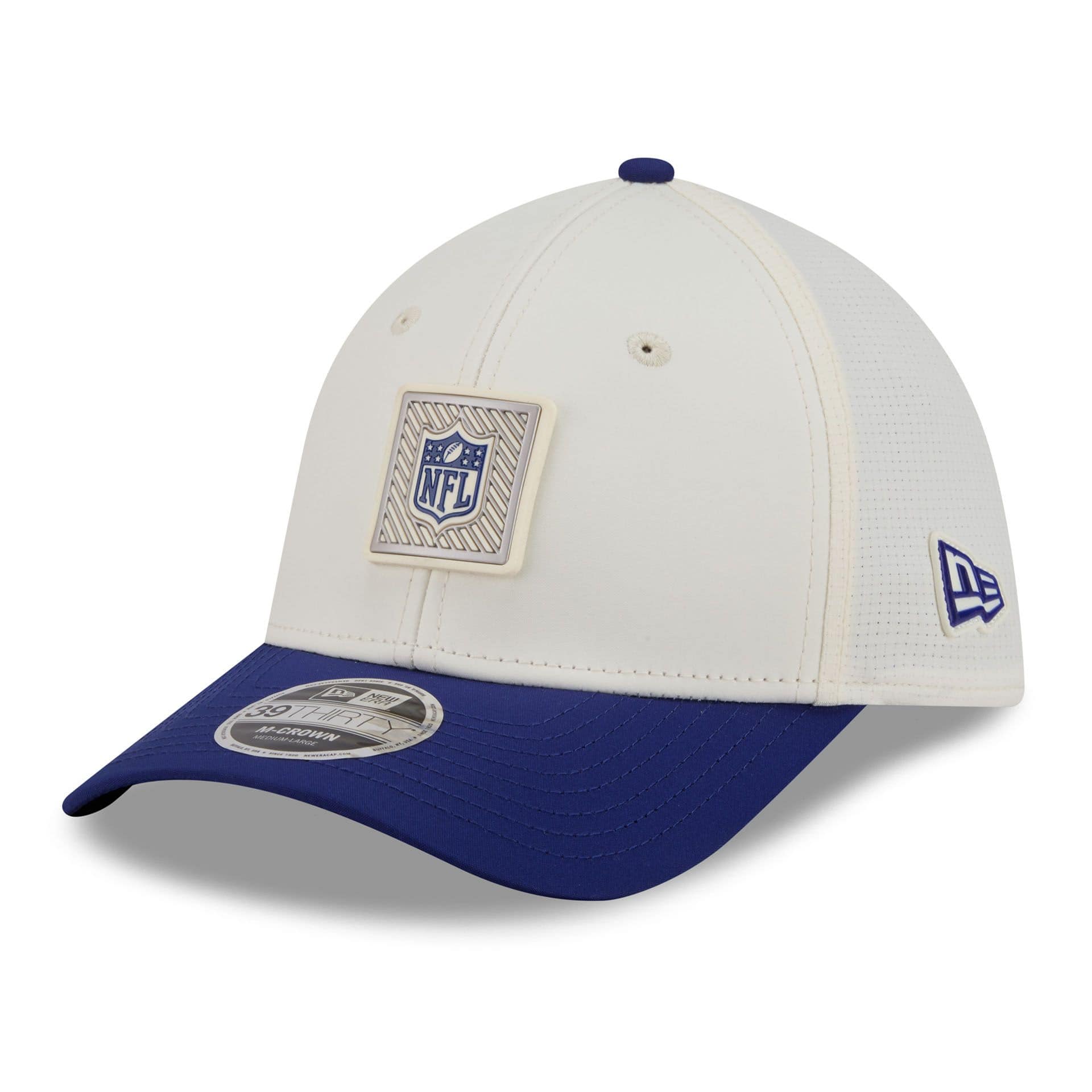 NFL Shield 2026 NFL Training Camp 39THIRTY Flex Cap Cream/Blue