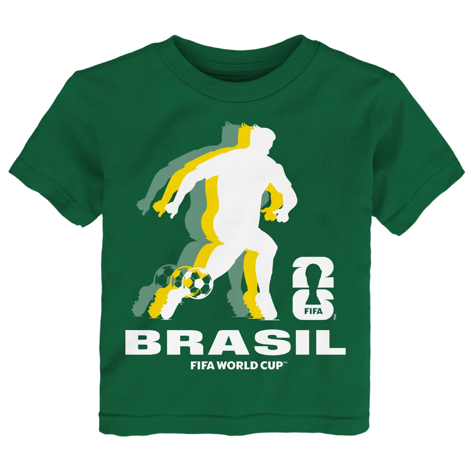 2026 Soccer Fan Collection Brazil Shadow T-Shirt - Toddler