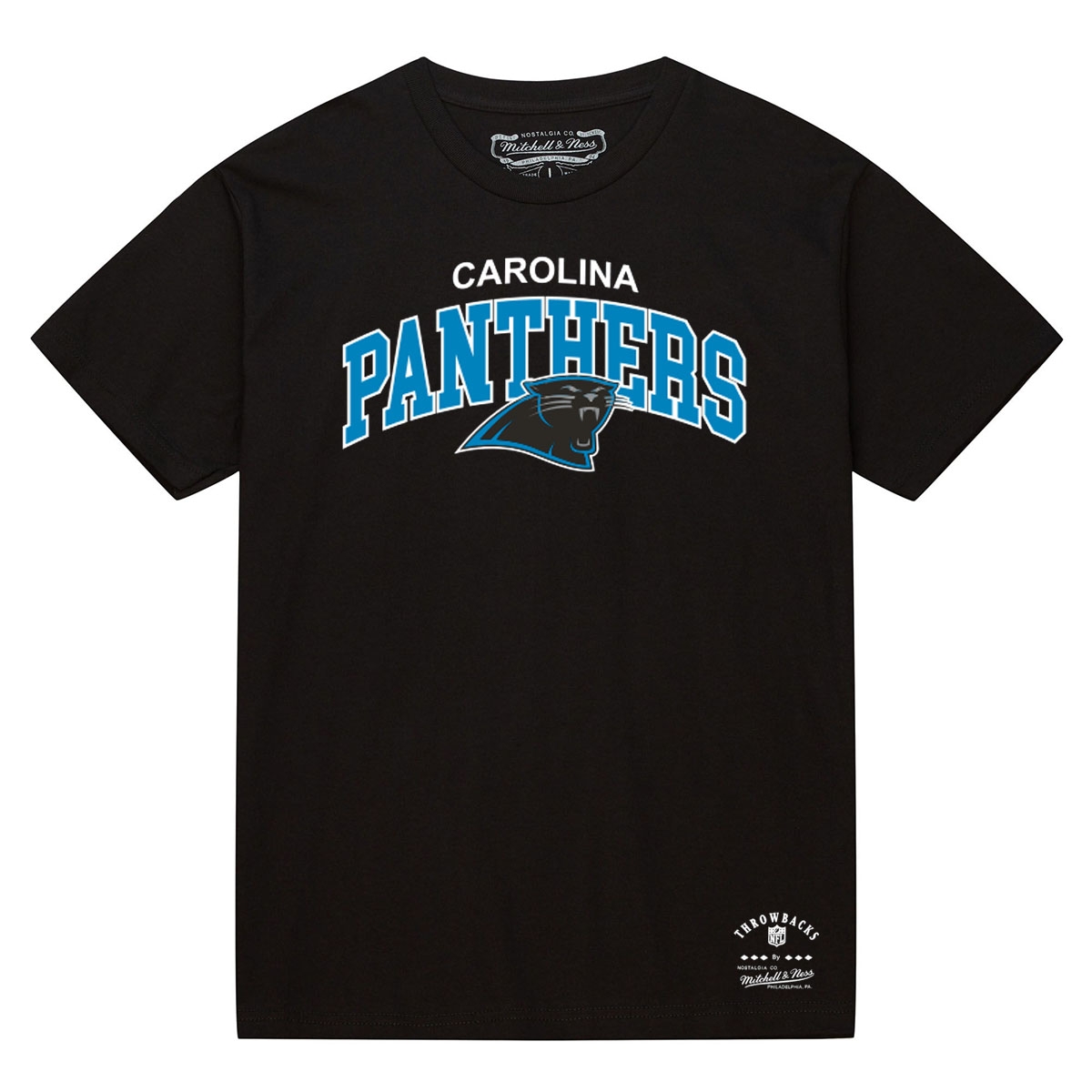 Carolina Panthers Mitchell & Ness Classic Arch NFL T-Shirt Black