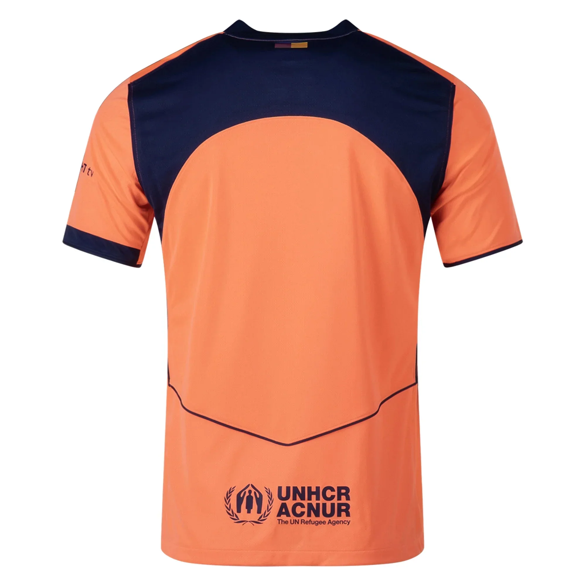 Men's FC Barcelona T90 Third Jersey 25/26 (Bright Mango/Midnight Navy)