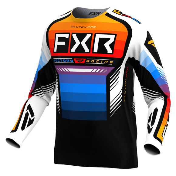 FXR CLUTCH PRO 24 2024 cross jersey - Black / MulticolorRef: FXR0436