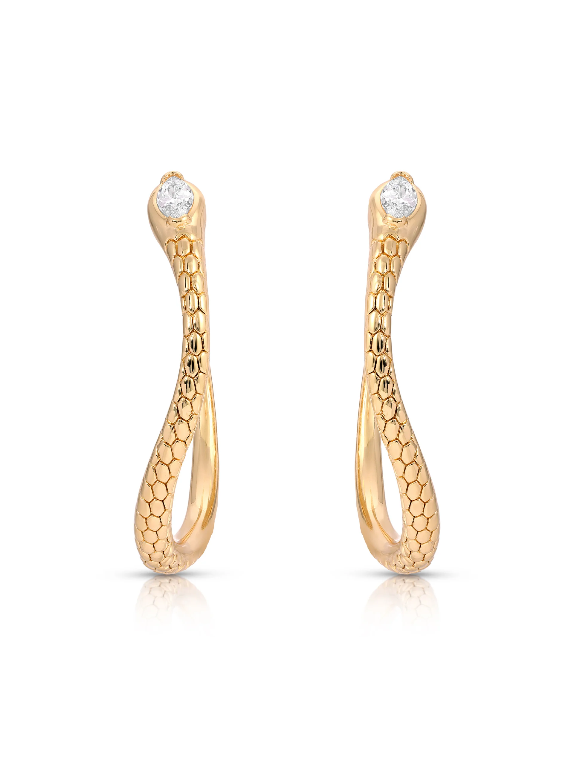 Serpentina Snake Hoops