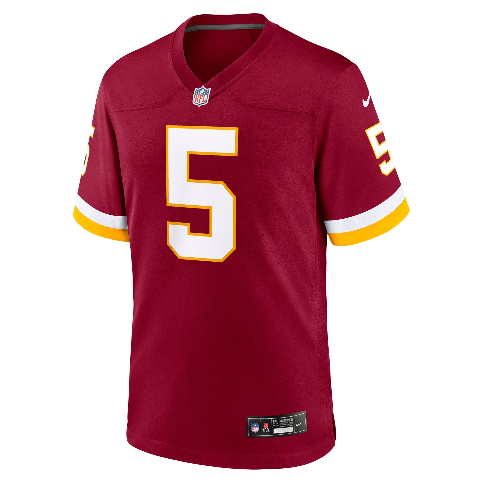 Jayden Daniels #5 Washington Commanders 2026 Game NFL Jersey Burgundy