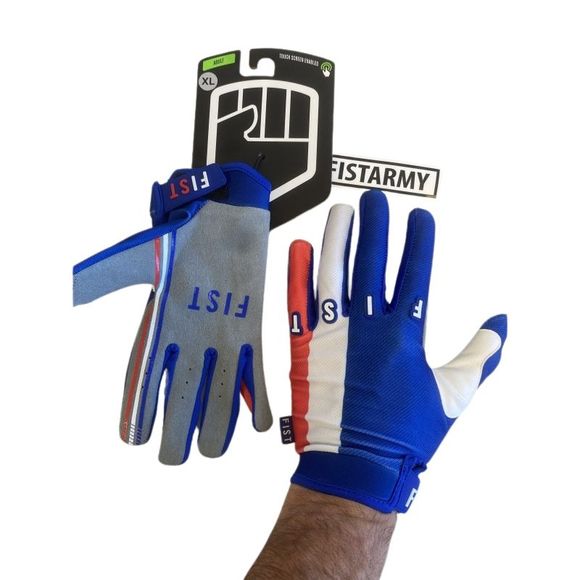 Cross fist handwear french 2025 - blue / whiteRef: Fast0045