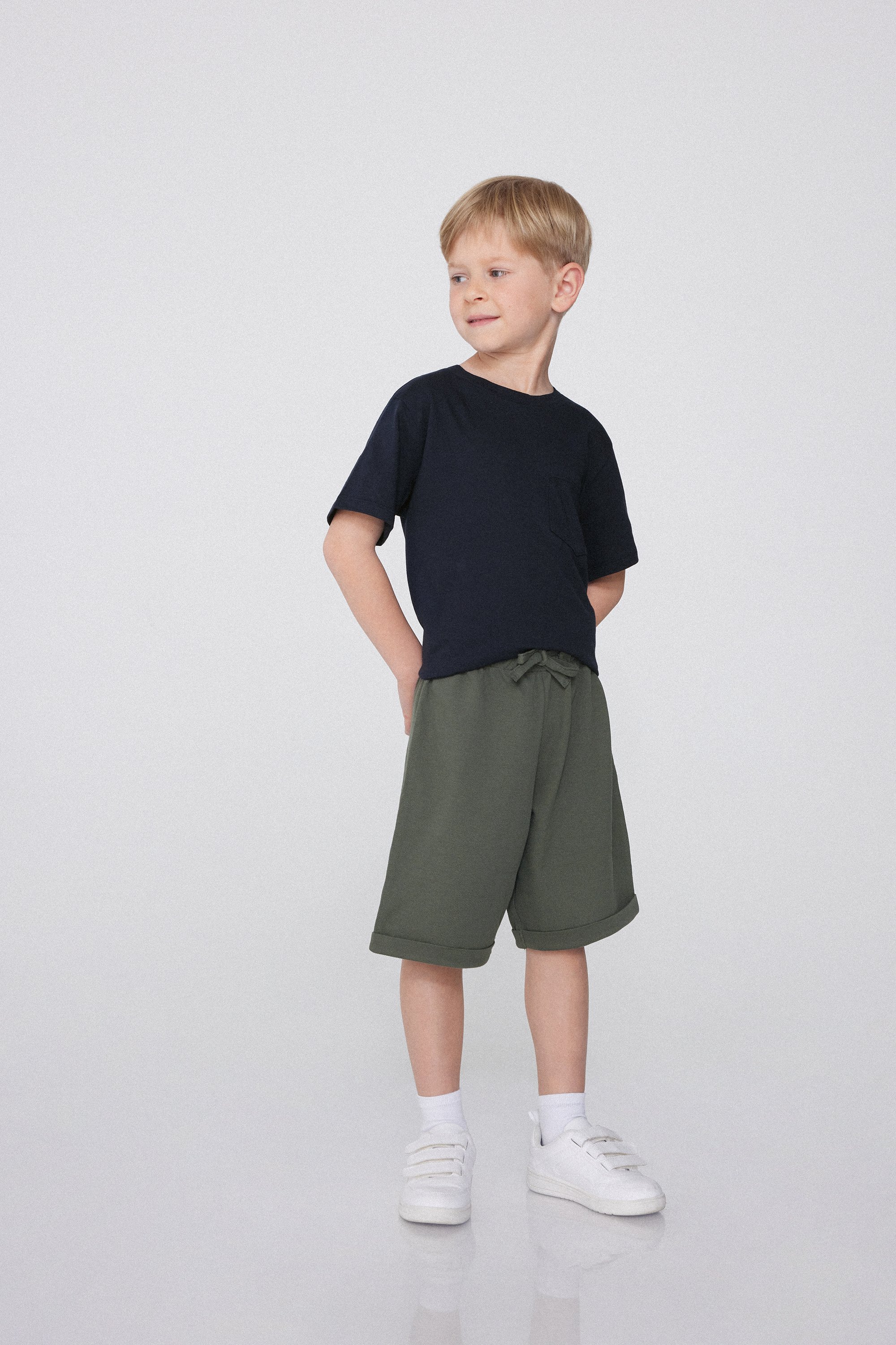 Boys’ Pique Shorts with Drawstring