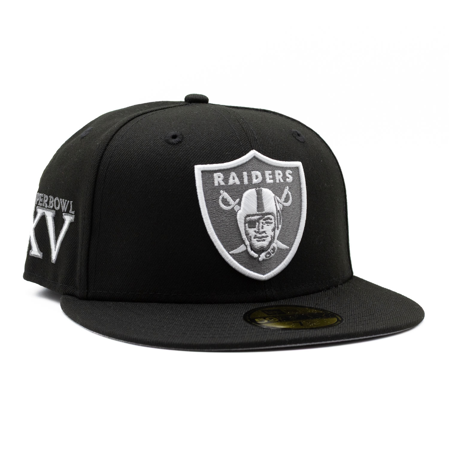 Las Vegas Raiders Super Bowl XV New Era 59FIFTY Fitted NFL Cap Black