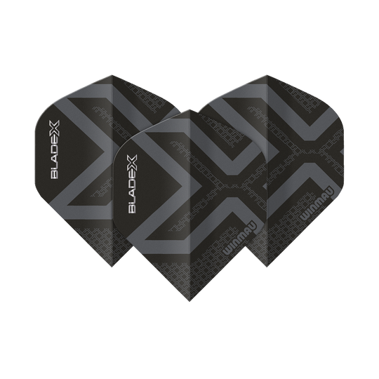 Winmau Prism Delta Blade X Metallic Black No2 Standard Flights